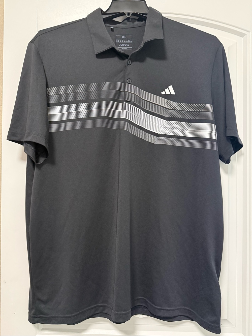 Adidas Core Chest Stripe Polo Shirt